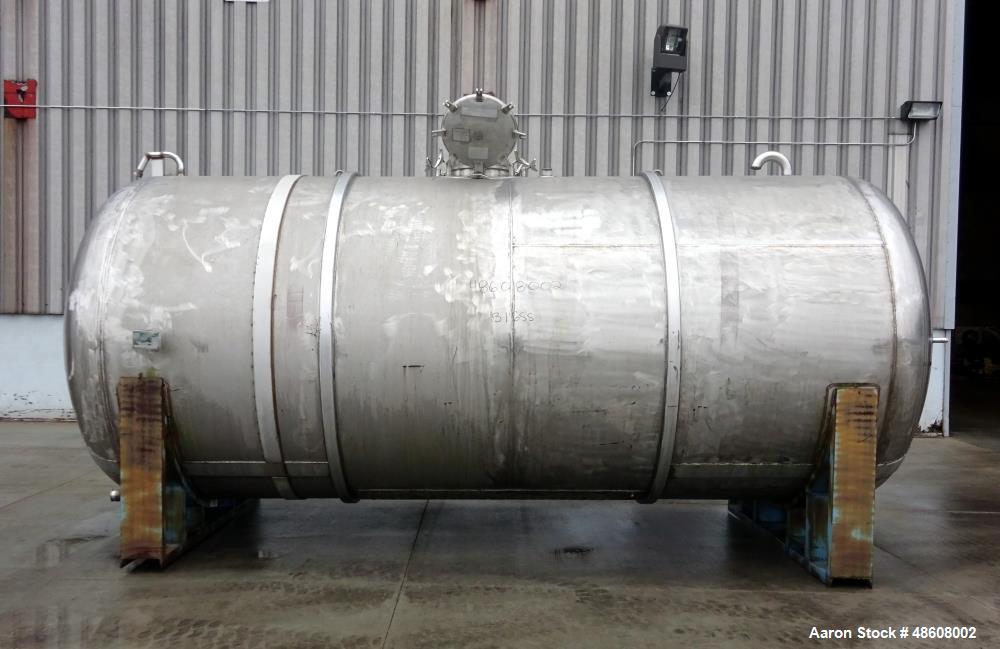 Used Curtis Kelly Metal Fab. Tank, Approximate 5,500 Gallon, 316 Stainless Stee