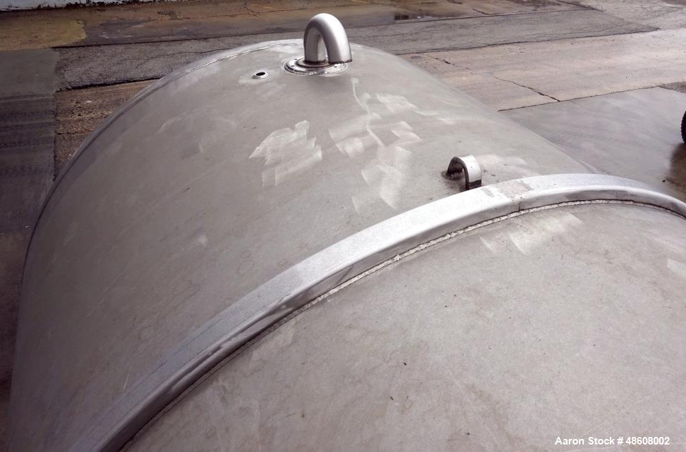 Used Curtis Kelly Metal Fab. Tank, Approximate 5,500 Gallon, 316 Stainless Stee