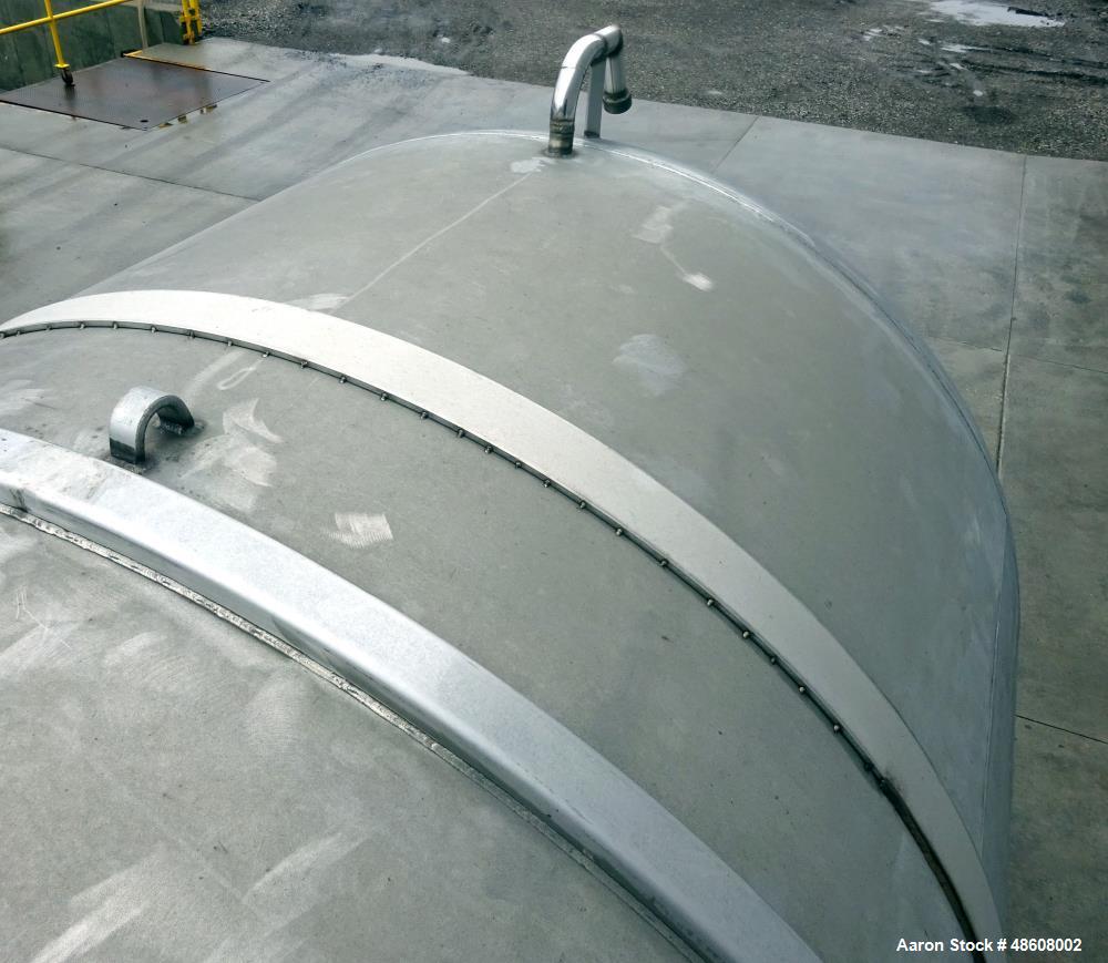 Used Curtis Kelly Metal Fab. Tank, Approximate 5,500 Gallon, 316 Stainless Stee