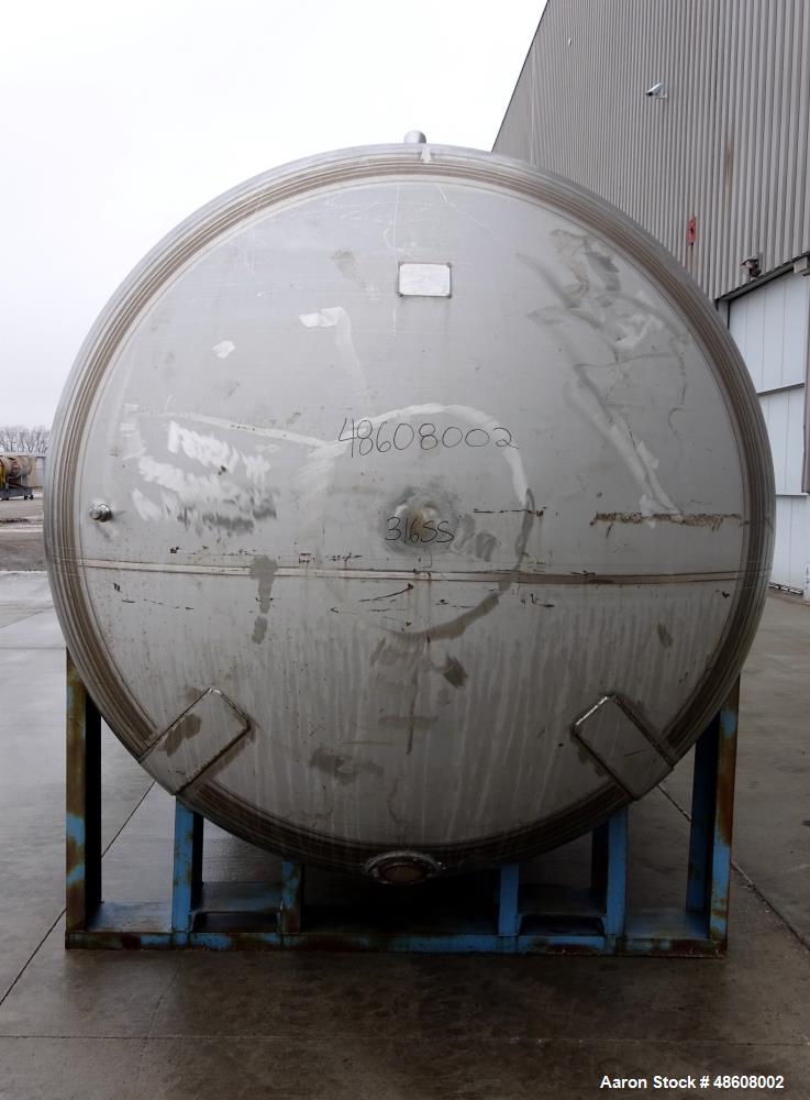 Used Curtis Kelly Metal Fab. Tank, Approximate 5,500 Gallon, 316 Stainless Stee