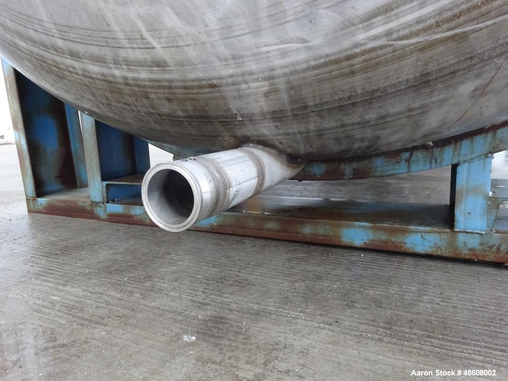 Used Curtis Kelly Metal Fab. Tank, Approximate 5,500 Gallon, 316 Stainless Stee
