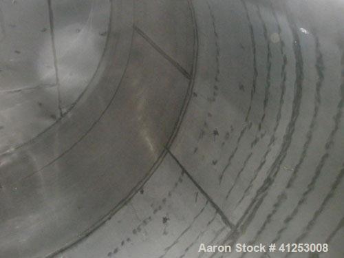 Used Winery Tank, 14,233 Gallon, 316 stainless steel, vertical. Approximately 156" diameter x 180" straight side, coned top, sloped bottom. Approximately 72" of sidewall bottom jacketed, no rating. O...