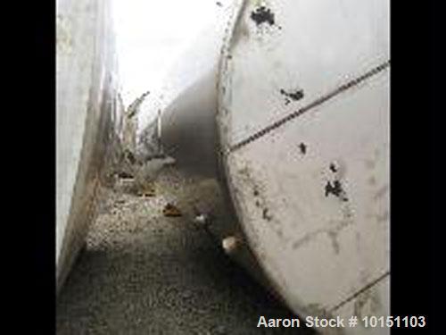 Used Approximately 25,000 gallon vertical stainless steel tank.12' Diameter x 30' straight side.With dished top and sloped bottom.