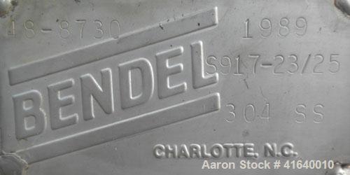 Used Bendel Tank, 5,000 Gallon, 304 Stainless Steel, Vertical. 118" diameter x 108" straight side, coned top, sloped bottom. UL rated for above ground flammable storage, UL#439373. Top mounted off ce...