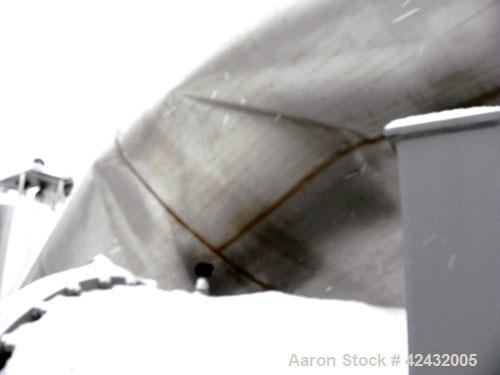 Used Tank, Approximately 5,000 Gallon / 19,220 Liter, 304 Stainless Steel, Vertical. 72" Diameter x 288" straight side, dish top and sloped bottom. Openings: top 18" manway with cover, 3" sanitary, 1...