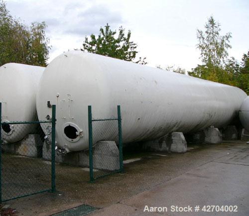 Used-30,653 Gallon (116,000 Liter), tank, stainless steel 321 (1.4541), mounted on concrete foundations, wall thickness bott...
