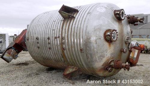 Used Canadian Pipe And Steel Fabricators Pressure Tank, 5500 Gallon, 316 Stainless Steel, Vertical. 108’’ Diameter x 128’’ straight side, dished top and bottom. Internal rated 300 psi at 200 degrees ...