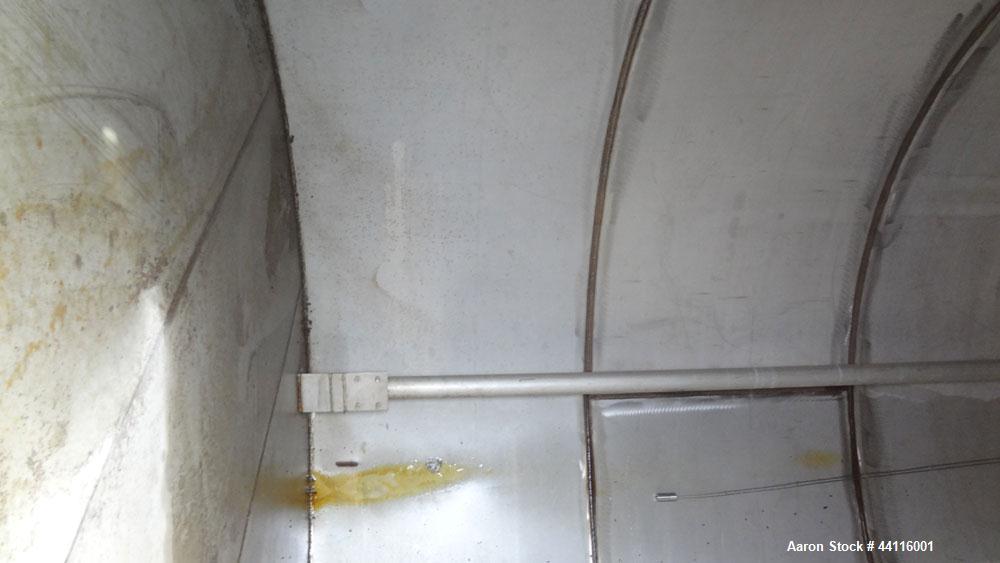 Used Tank, 17,700 Gallon, 316 Stainless Steel, Vertical. Approximate 126” diameter x 328” straight side, cone top, flat bottom. Openings top (3) 2”, (2) 3”, 4”, 6”, 12”, 16”, 18” man way with cover. ...