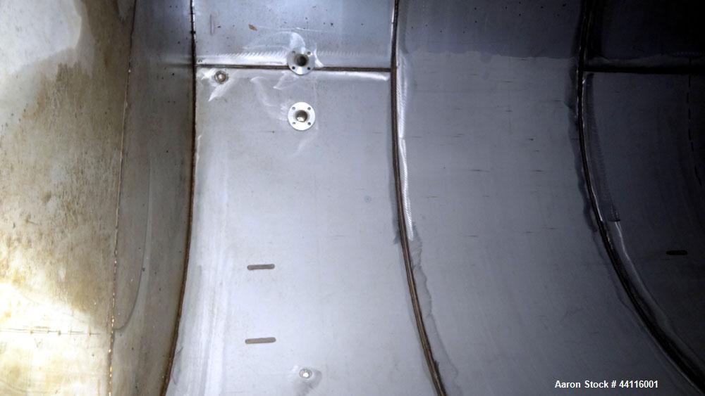Used Tank, 17,700 Gallon, 316 Stainless Steel, Vertical. Approximate 126” diameter x 328” straight side, cone top, flat bottom. Openings top (3) 2”, (2) 3”, 4”, 6”, 12”, 16”, 18” man way with cover. ...