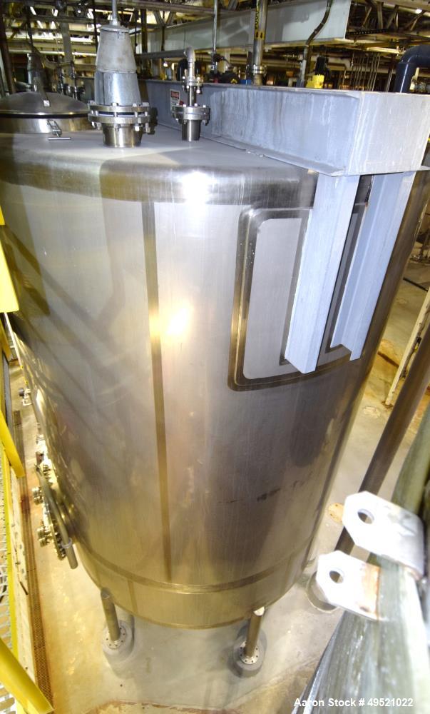 Used Northland Stainless Tank, Approximate 8000 Gallon, 316L Stainless Steel, Vertical. Approximate 120” diameter x 156” straight side, flat top, dished bottom. Internal rated 1 psi at -20 to 160 deg...