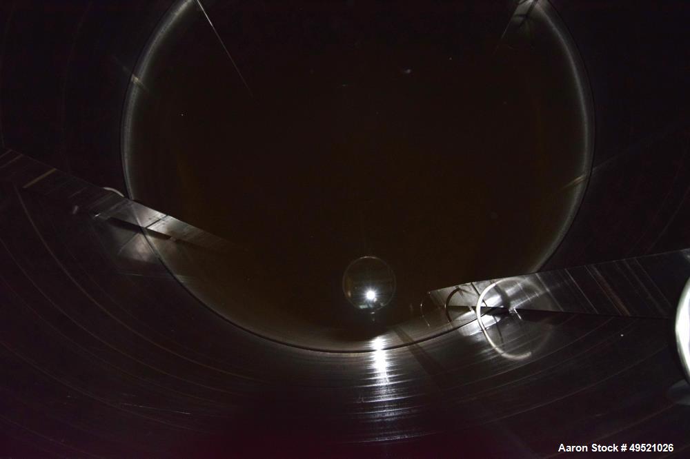 Used Northland Stainless Tank, Approximate 8000 Gallon, 316L Stainless Steel, Vertical. Approximate 120” diameter x 156” straight side, flat top, dished bottom. Internal rated 1 psi at -20 to 160 deg...