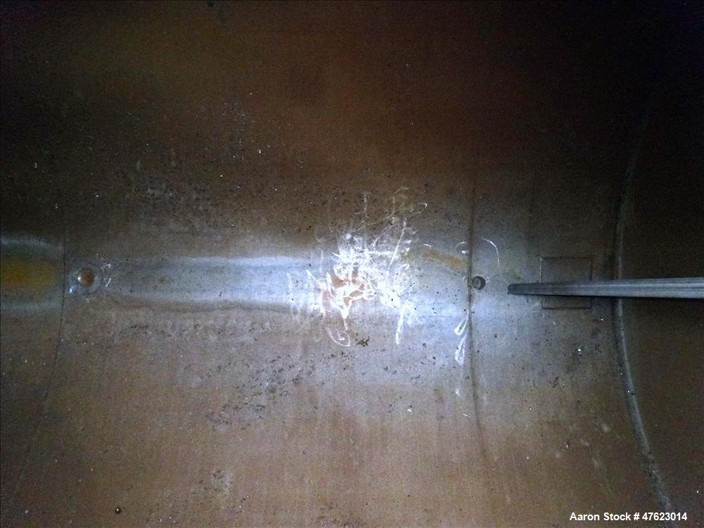Used Tank, Approximate 13,000 Gallon, 304 Stainless Steel, Horizontal.
