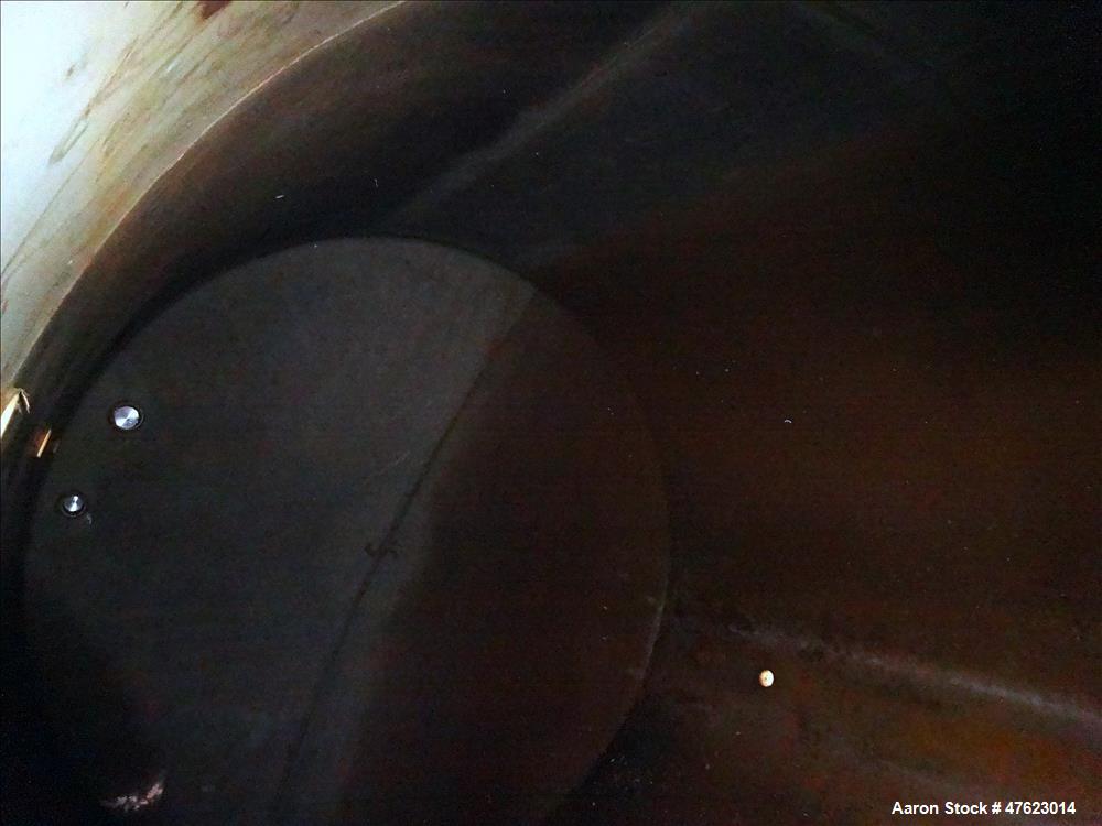 Used Tank, Approximate 13,000 Gallon, 304 Stainless Steel, Horizontal.