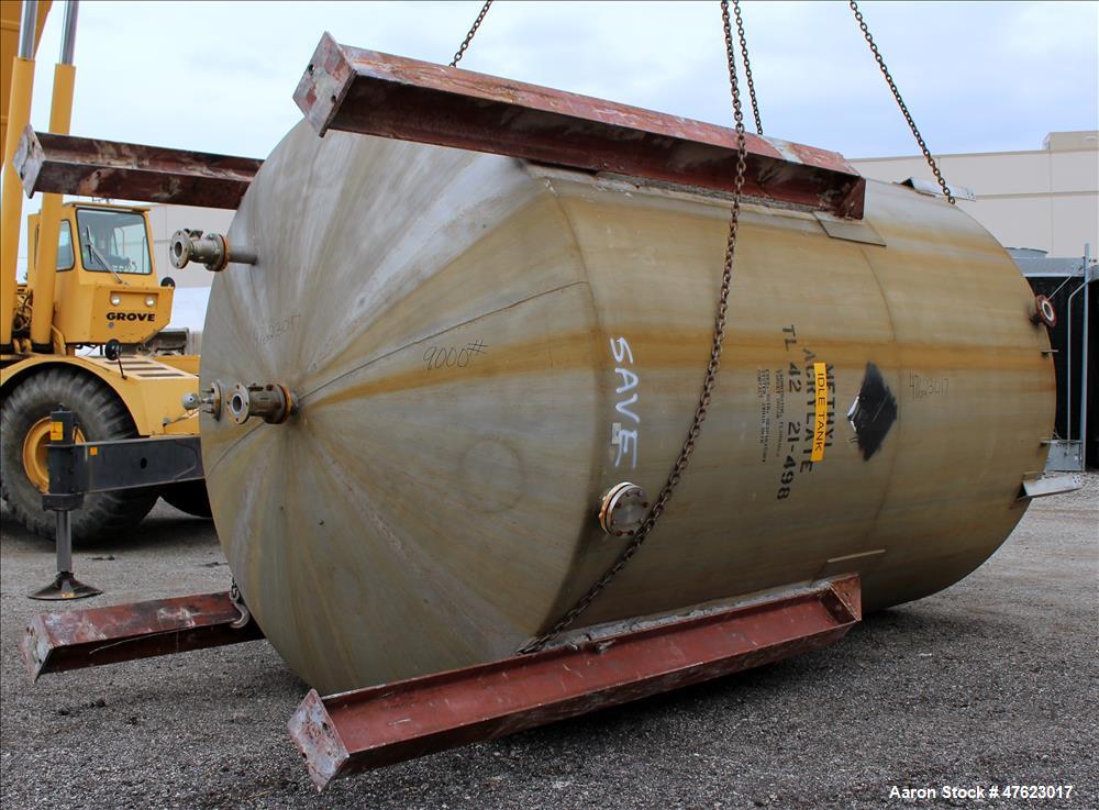Used Tank, 10,000 Gallon, 304 Stainless Steel, Vertical.