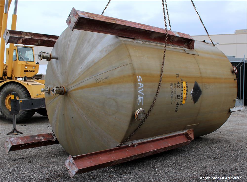 Used- Tank, 10,000 Gallon, 304 Stainless Steel, Vertical.