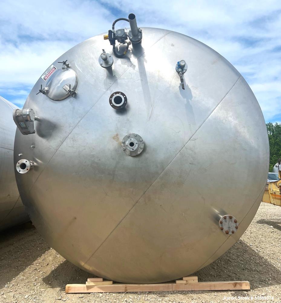 Used Paul Mueller 15,000-Gallon Stainless Steel Storage Tank | 12' Diameter | 3 PSI | Sanitary Brewery Grade