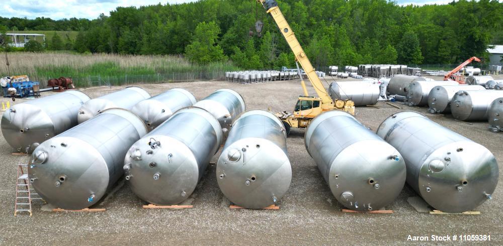 Large 15,000-Gallon Stainless Steel Storage Tank by Paul Mueller
