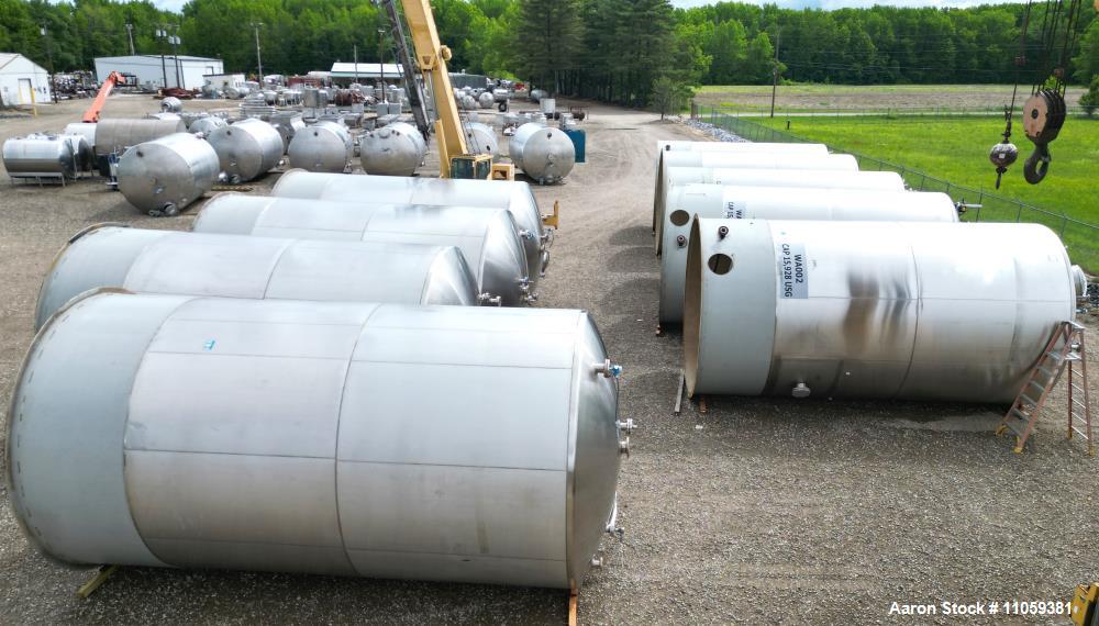 Large 15,000-Gallon Stainless Steel Storage Tank by Paul Mueller