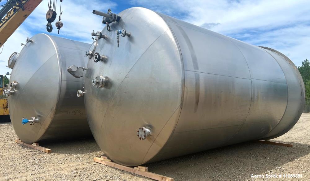 Large 15,000-Gallon Stainless Steel Storage Tank by Paul Mueller