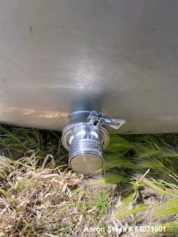 Used Mueller Stainless Steel Tank | Approx. 10,000 Gallon | Dish Top | Cone Bottom | 25' Height