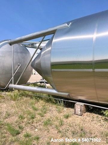 Used Mueller Stainless Steel Vertical Tank, Approx. 10,000 Gallon