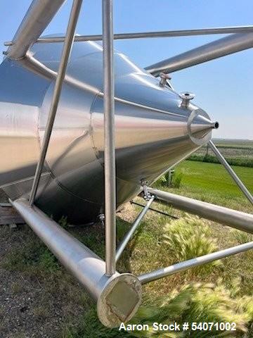 Used Mueller Stainless Steel Vertical Tank, Approx. 10,000 Gallon