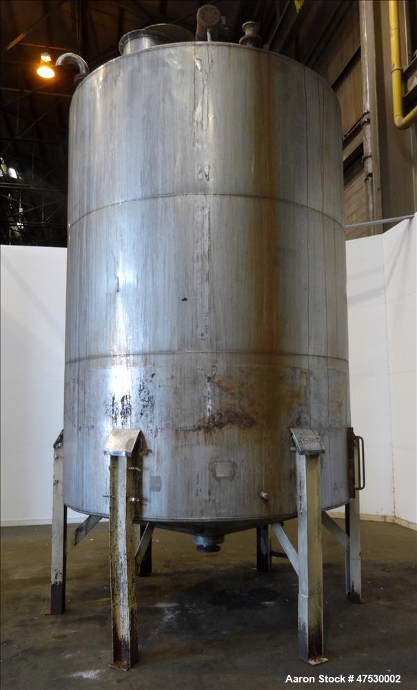 Used Perry Products Tank, 5,600 Gallon, Model VCWX, 316 Stainless Steel, Vertic