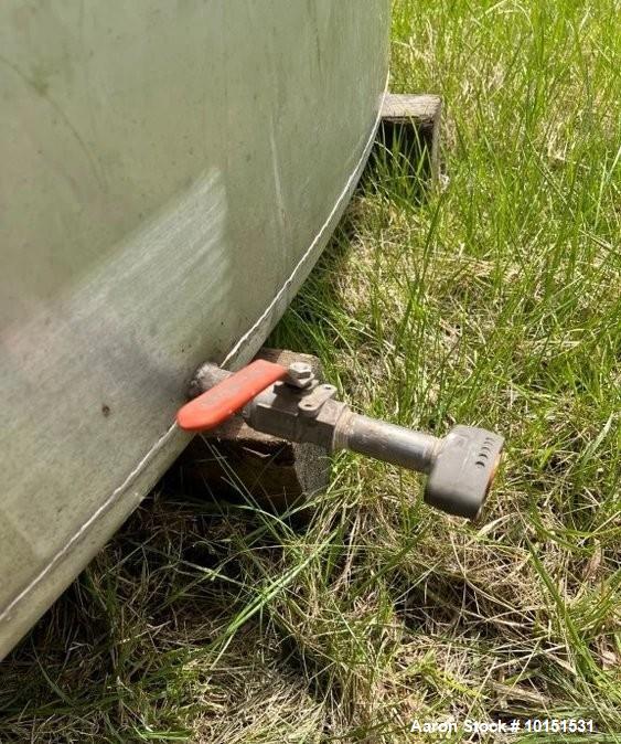 Used Perry Products 10,000 Gallon Stainless Steel Tank – Skirt Mounted, Flat Top & Bottom