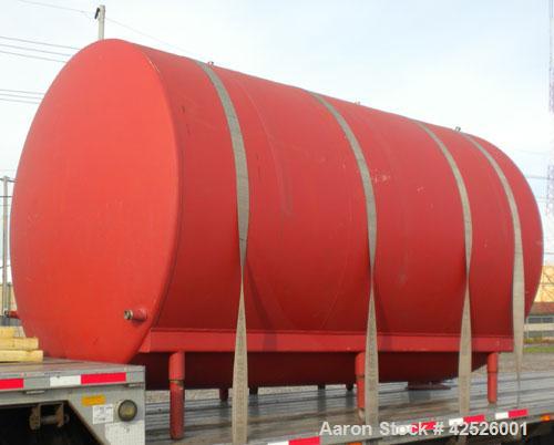 Used- Pfaudler Cold Wall Tank, 5,000 Gallon, 304 Stainless Steel, Horizontal. 96" Diameter x 150" straight side, dished head...