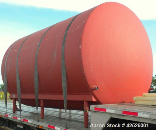 Used Pfaudler Cold Wall Tank, 5,000 Gallon, 304 Stainless Steel, Horizontal. 96" Diameter x 150" straight side, dished heads. Dimple jacket rated 150 PSI @ 365 degrees F.  (1) Head mounted agitator w...