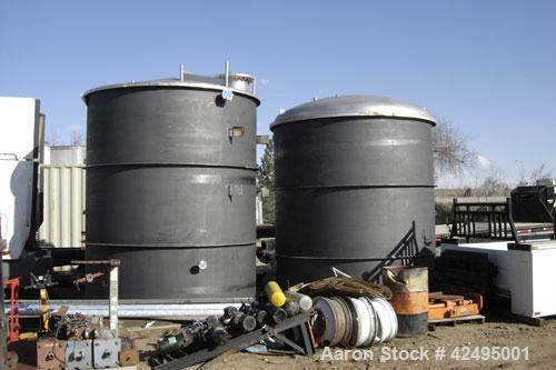 Unused- Precision Stainless Storage Tank, 6090 gallon, 304L stainless steel, vertical. 114" Diameter x 138" straight side. Coned top, 1/8" pitch sloping bottom. Internal rated 1.53 specific gravity, ...