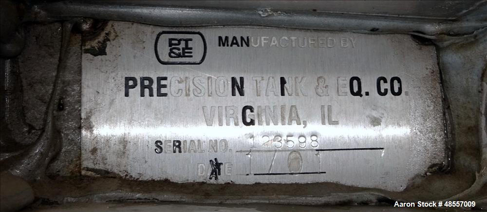 Used Precision Tank & Eq. Tank, Approximately 17,000 Gallon.