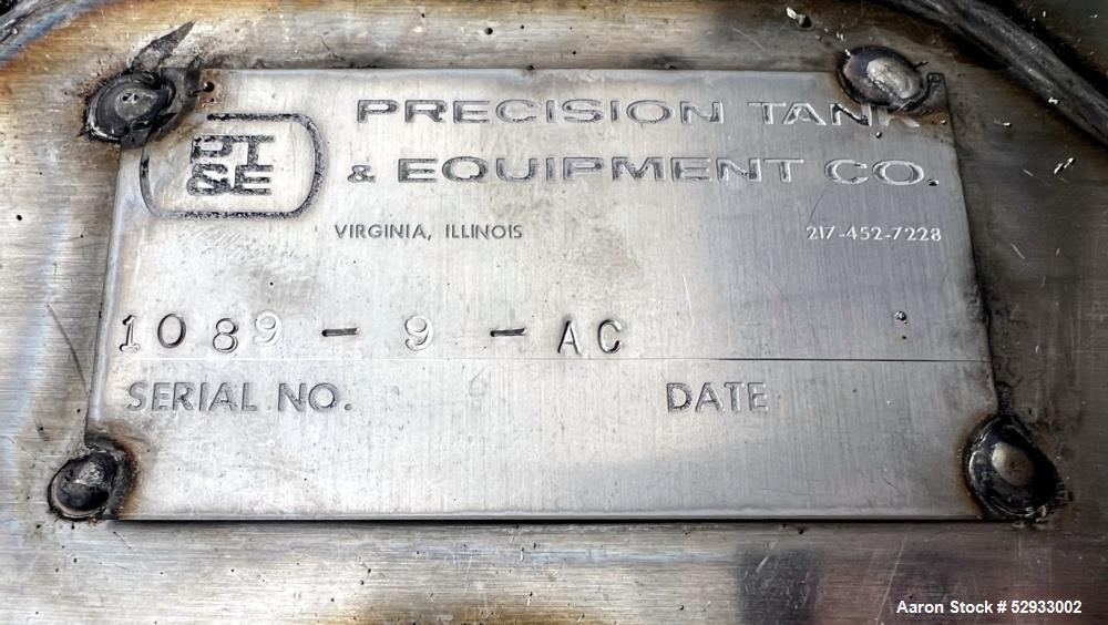 Precision Tank & Equipment 6,000 Gallon Stainless Steel Tank