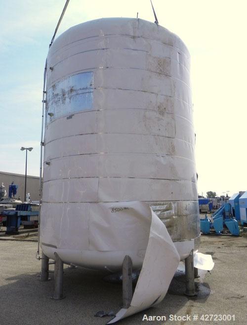 Used Price Schonstrom (PSI) Pressure Tank, 12,900 Gallon, 304 Stainless Steel, Vertical. 144’' Diameter x 168’’ straight side, dished top and bottom. Internal rated 15 psi at 100 deg F. (3) 24’’ Wide...