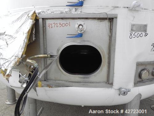 Used Price Schonstrom (PSI) Pressure Tank, 12,900 Gallon, 304 Stainless Steel, Vertical. 144’' Diameter x 168’’ straight side, dished top and bottom. Internal rated 15 psi at 100 deg F. (3) 24’’ Wide...