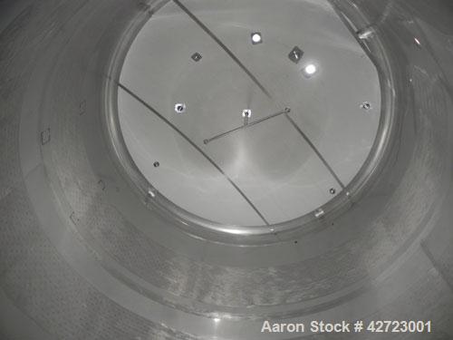 Used Price Schonstrom (PSI) Pressure Tank, 12,900 Gallon, 304 Stainless Steel, Vertical. 144’' Diameter x 168’’ straight side, dished top and bottom. Internal rated 15 psi at 100 deg F. (3) 24’’ Wide...