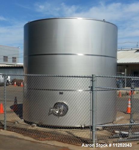 Unused- 12,070 Gallon Stainless Steel Single Wall Storage Tank