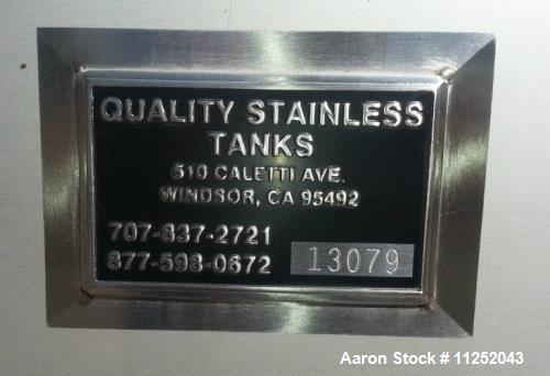 Unused- 12,070 Gallon Stainless Steel Single Wall Storage Tank