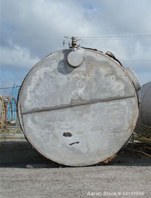 Used Industrial Air Inc. Approx. 31,300 Gallon Vertical 304L Stainless Steel Storage Tank, built 1986. Slight cone top, flat...