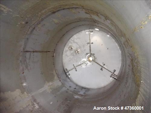 Used Roberts Company Tank, API Standard 650, Approximate 6,500 Gallons. 316L Stainless Steel, vertical. 96" Diameter x 202" straight side. Coned top, flat bottom with pitched drain. Internal rated at...