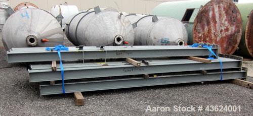 Used- Springs Fabrication Product Hopper/Silo, 739.44 cubic feet (5533 gallon), 304 stainless steel, vertical. Approximately...