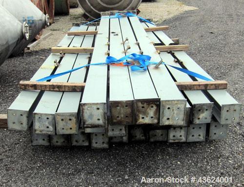 Used Springs Fabrication Product Hopper/Silo, 739.44 cubic feet (5533 gallon), 304 stainless steel, vertical. Approximately 78" diameter x 236" straight side. Flat welded top, 48" coned bottom, rated...