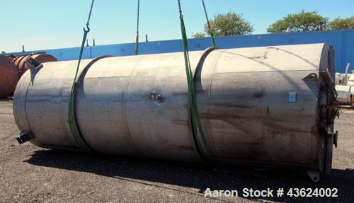 Used Springs Fabrication Product Hopper/Silo, 739.44 cubic feet (5533 gallon), 304 stainless steel, vertical. Approximately 78" diameter x 236" straight side. Flat welded top, 48" coned bottom, rated...