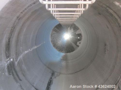 Used Springs Fabrication Product Hopper/Silo, 739.44 cubic feet (5533 gallon), 304 stainless steel, vertical. Approximately 78" diameter x 236" straight side. Flat welded top, 48" coned bottom, rated...