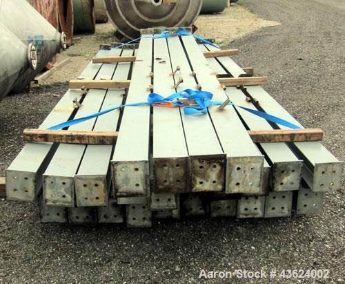 Used Springs Fabrication Product Hopper/Silo, 739.44 cubic feet (5533 gallon), 304 stainless steel, vertical. Approximately 78" diameter x 236" straight side. Flat welded top, 48" coned bottom, rated...