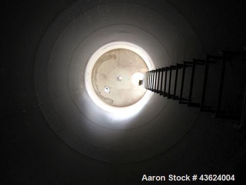 Used Springs Fabrication Product Hopper/Silo, 739.44 cubic feet (5533 gallon), 304 stainless steel, vertical. Approximately 78" diameter x 236" straight side. Flat welded top, 48" coned bottom, rated...
