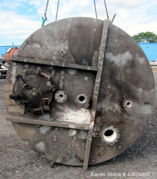 Used Springs Fabrication Product Hopper/Silo, 739.44 cubic feet (5533 gallon), 304 stainless steel, vertical. Approximately 78" diameter x 236" straight side. Flat welded top, 48" coned bottom, rated...
