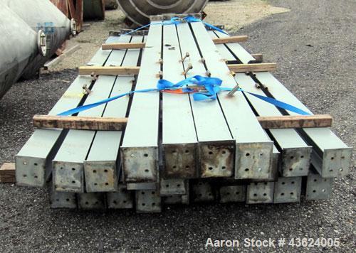 Used Springs Fabrication Product Hopper/Silo, 739.44 cubic feet (5533 gallon), 304 stainless steel, vertical. Approximately 78" diameter x 236" straight side. Flat welded top, 48" coned bottom, rated...