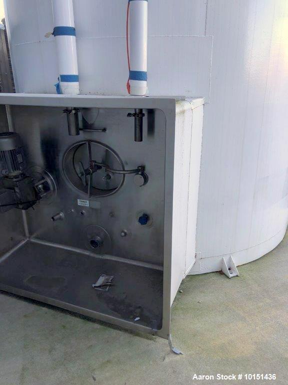 Used 5500 Gallon St. Regis Jacketed Mix Tank, 304 Stainless Steel