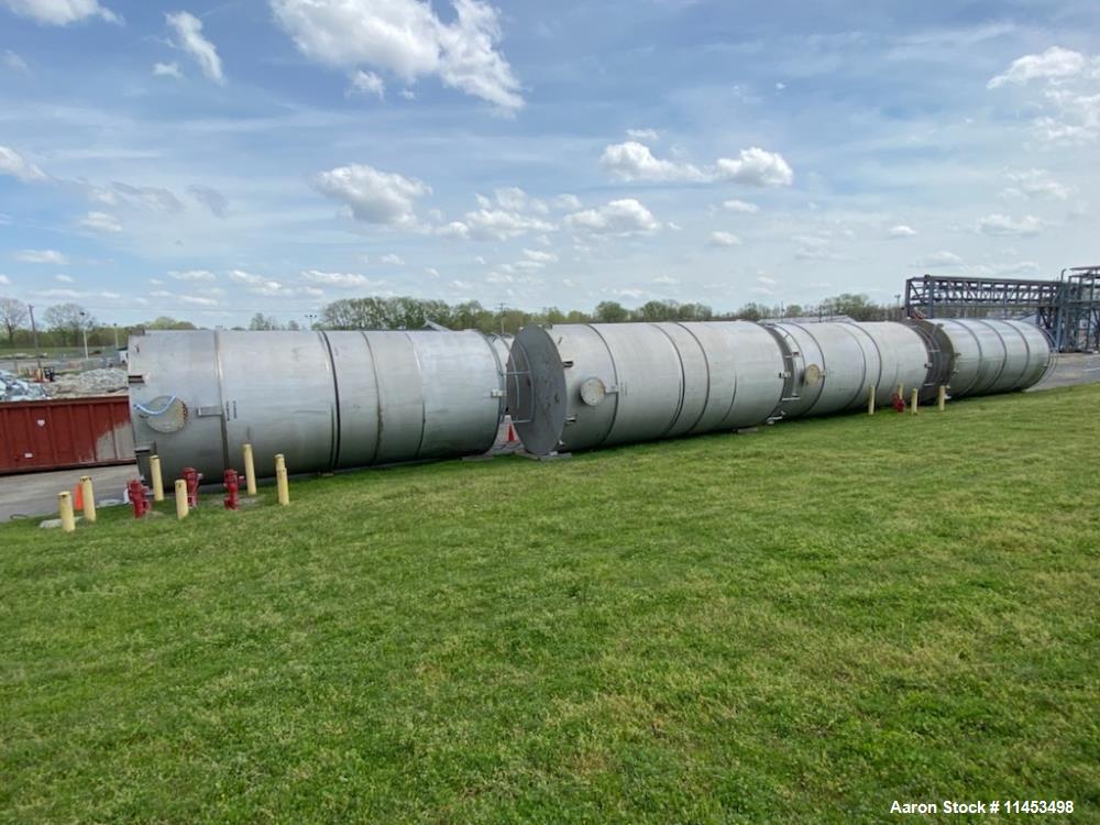 Used-30,000 Gallon Stainless Fabrication Storage Tank